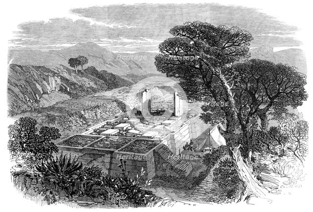 The Expedition to Abyssinia: ruins of an ancient Greek church at Agoola, 1868. Creator: Unknown.