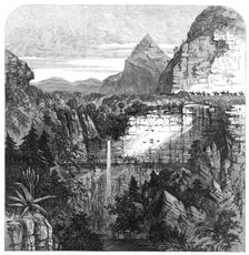The Expedition to Abyssinia: waterfall on the Mai Muna, near Senafe, 1868. Creator: Unknown