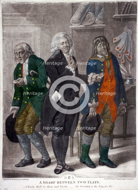 The expense of lawyers, 1770. Artist: Anon