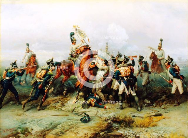 The Exploit of the Mounted regiment in the Battle of Austerlitz', 1884.