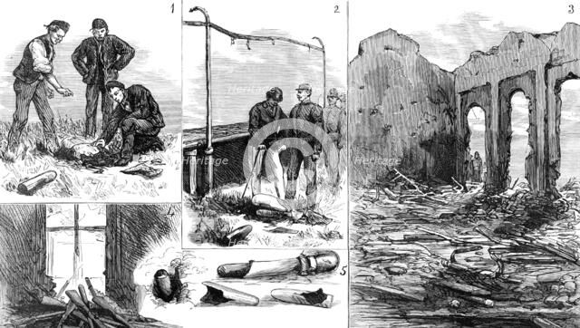 The Explosion of the Rocket Factory at Woolwich Arsenal, 1883. Creator: Unknown.