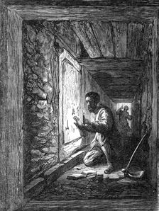 The Explorations at Jerusalem: gallery at the south-east corner of Haram Wall, 1869. Creator: Unknown