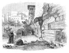 The Explorations at Jerusalem: Robinson's Arch, Haram Wall, 1869. Creator: Unknown