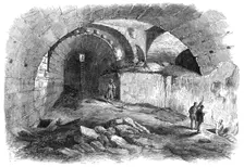 The Explorations at Jerusalem: Wilson's Arch, Haram Wall, 1869. Creator: Unknown