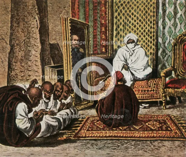 The explorer Nachtigal with Sheik Omar of Bornu, 5 June 1870, (1936). Creator: Unknown.
