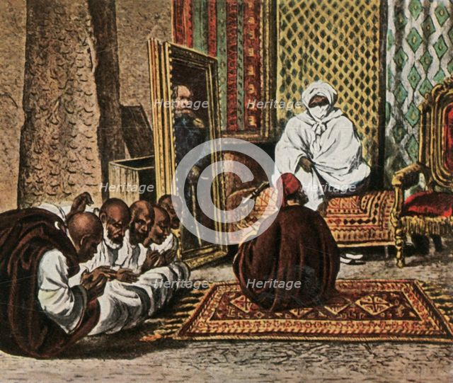 The explorer Nachtigal with Sheik Omar of Bornu, 5 June 1870, (1936). Creator: Unknown.