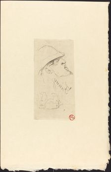 The Explorer Vicomte de Brettes (L'explorateur L.J. Vicomte de Brettes?), 1898. Creator: Henri de Toulouse-Lautrec