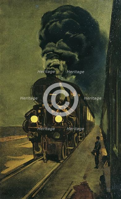 The express train, 1924. Creator: Klemens Brosch.