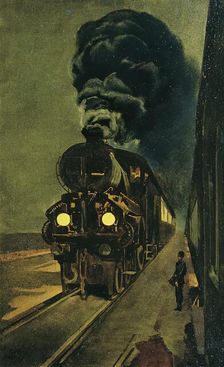 The express train, 1924. Creator: Klemens Brosch