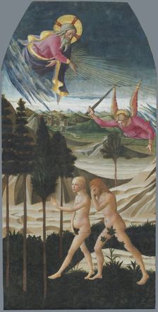 The Expulsion from Paradise, 1450-1475. Creator: Domenico di Michelino