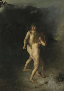 The Expulsion from Paradise, 1877. Creator: Hans Heyerdahl