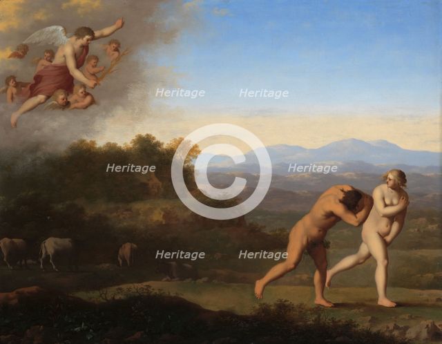The Expulsion from Paradise, after c.1646. Creator: Cornelis van Poelenburch.