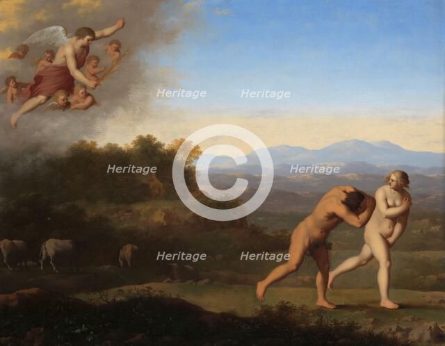 The Expulsion from Paradise, after c.1646. Creator: Cornelis van Poelenburch.