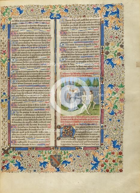 The Expulsion from Paradise; Cité de Dieu, about 1440-1450. Creator: Master of the Oxford Hours.