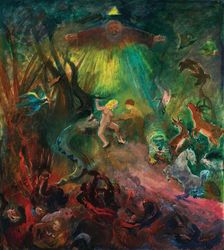 The expulsion from paradise. The Fall of Man, . Creator: Laske; Oskar (1874-1951)