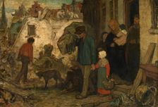 The Expulsion, mid-19th century. Creator: Charles Corneille Auguste de Groux