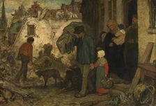 The Expulsion, mid-19th century. Creator: Charles Corneille Auguste de Groux