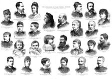 'The Expulsion of the French Princes; Portraits of the members of the Orleans family 1886. Creator: Unknown