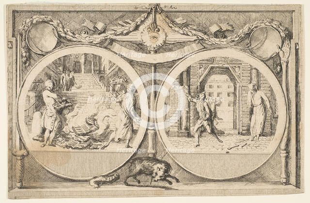 The Expulsion of the Jesuits, 1761. Creator: Gabriel de Saint-Aubin.