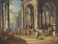 The Expulsion of the Money-changers from the Temple, 1724. Creator: Giovanni Paolo Panini