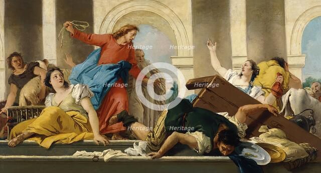The Expulsion of the Money-changers from the Temple, 1750. Creator: Giovanni Domenico Tiepolo.