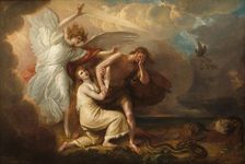 The Expulsion of Adam and Eve from Paradise, 1791. Creator: Benjamin West