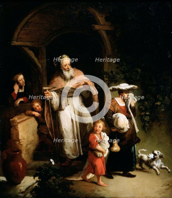 The Expulsion of Hagar', 18th century.  Creator: Dietrich, Christian Wilhelm Ernst (1712-1774).