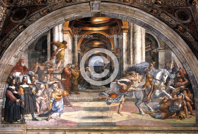 The Expulsion of Heliodorus, 1511-1512. Artist: Raphael (1483-1520)
