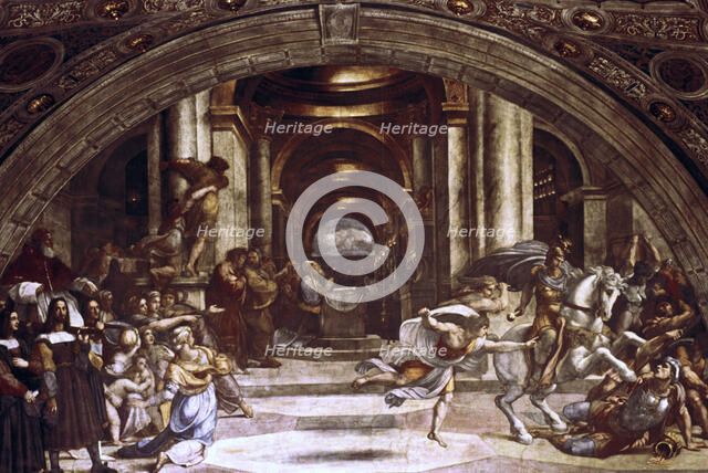 'The Expulsion of Heliodorus from the Temple', 1512-1514. Artist: Raphael