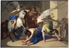 The Expulsion of Heliodorus from the Temple c1650. Artist: Bernardo Cavallino