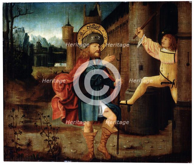 'The Expulsion of Saint Roch from Rome', late 15th century. Artist: German Master