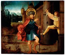 The Expulsion of Saint Roch from Rome late 15th century. Artist: German Master