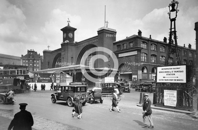 The exterior of King's Cross station. Creator: George Davison Reid.