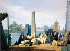 The exterior, Great Exhibition, Hyde Park, London, 1851 (1854). Creator: Unknown