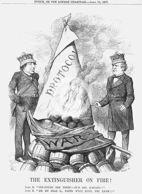 'The Extinguisher on Fire!', 1877.  Creator: Joseph Swain.