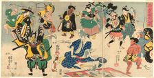 The Extraordinary Phenomenon of the Popular Otsu Picture (Tokini otsue kidai no maremono), 1848. Creator: Utagawa Kuniyoshi