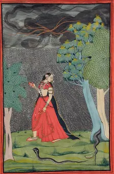 The Eager Heroine on Her Way to Meet Her Lover out of Love..., early 19th century. Creator: Mola Ram
