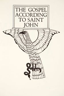 The Eagle of St.John (wood engraving)