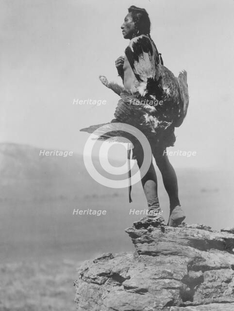 The eagle catcher, c1908. Creator: Edward Sheriff Curtis.