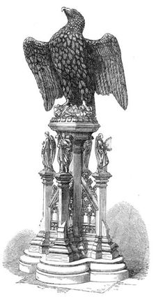 The Eagle lectern in New College Chapel, Oxford, 1864. Creator: Unknown