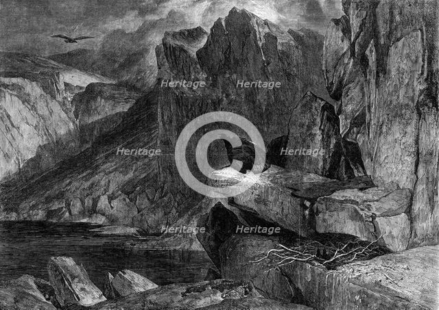 "The Eagle's Nest", by Sir E. Landseer in the South Kensington Museum, 1861. Creator: W Thomas.