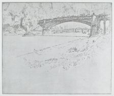 The Eads Bridge, St. Louis [top], 1919 or after. Creator: Joseph Pennell
