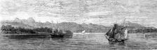 The East African Slave Trade: Lurio River, with the Picos Fragos, 1873. Creator: Unknown