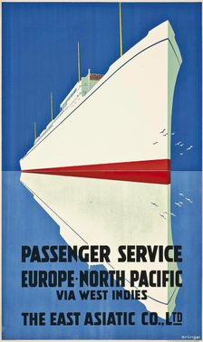 The East Asiatic Company - Passenger Service, c1934. Creator: Erlinger, M. (active 1930s)