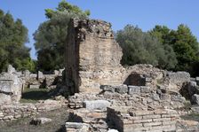 The east baths at Olympia, Greece. Artist: Samuel Magal