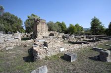 The east baths at Olympia, Greece. Artist: Samuel Magal