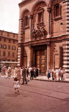 The East doors of the Baptistry, Duomo, Florence, Italy, c1955. Creator: Arthur Charles Kirby Ware