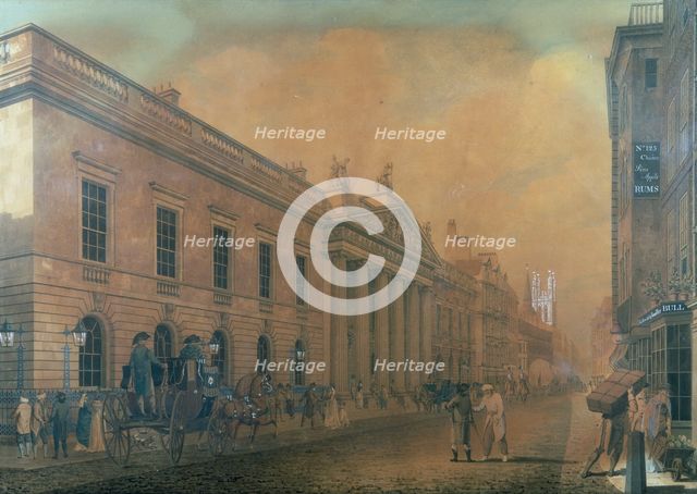 The East India Company's Headquarters, Leadenhall Sreet, London, 1800. Creator: Thomas Malton II.