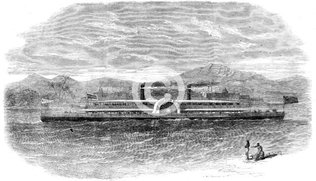 The East India Steam Navigation Company's steamer Stanley, running on the Ganges, 1862.  Creator: Unknown.