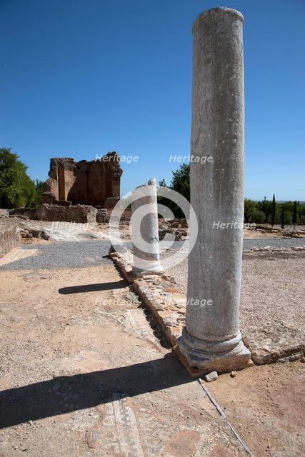 The east side of the peristylium, Milreu, Portugal, 2009. Creator: Samuel Magal.